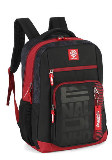 Mochila de Costas G Enaldinho Oficial | Preta e Vermelha | Logo Estilizado | Up4You