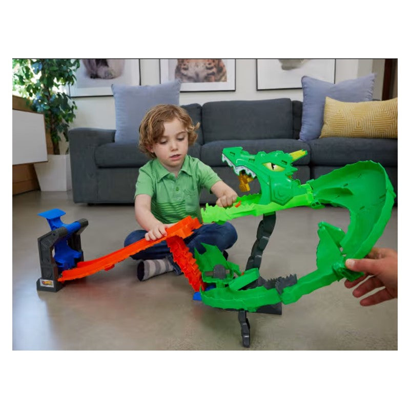 Pista Hot Wheels Monster Trucks Destruicao do Dragao - Mattel