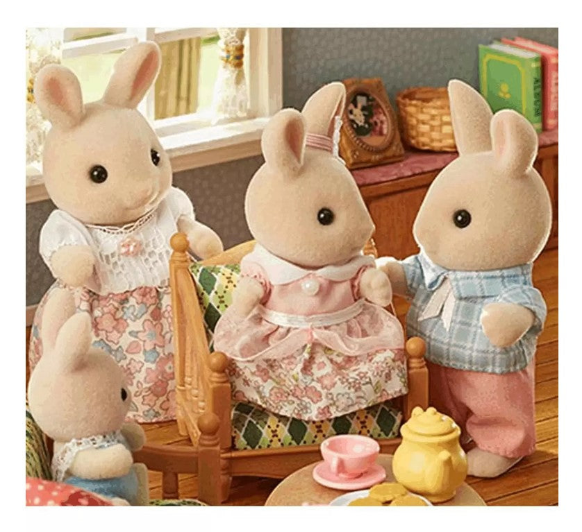 Sylvanian Families - Família Coelhos de Leite