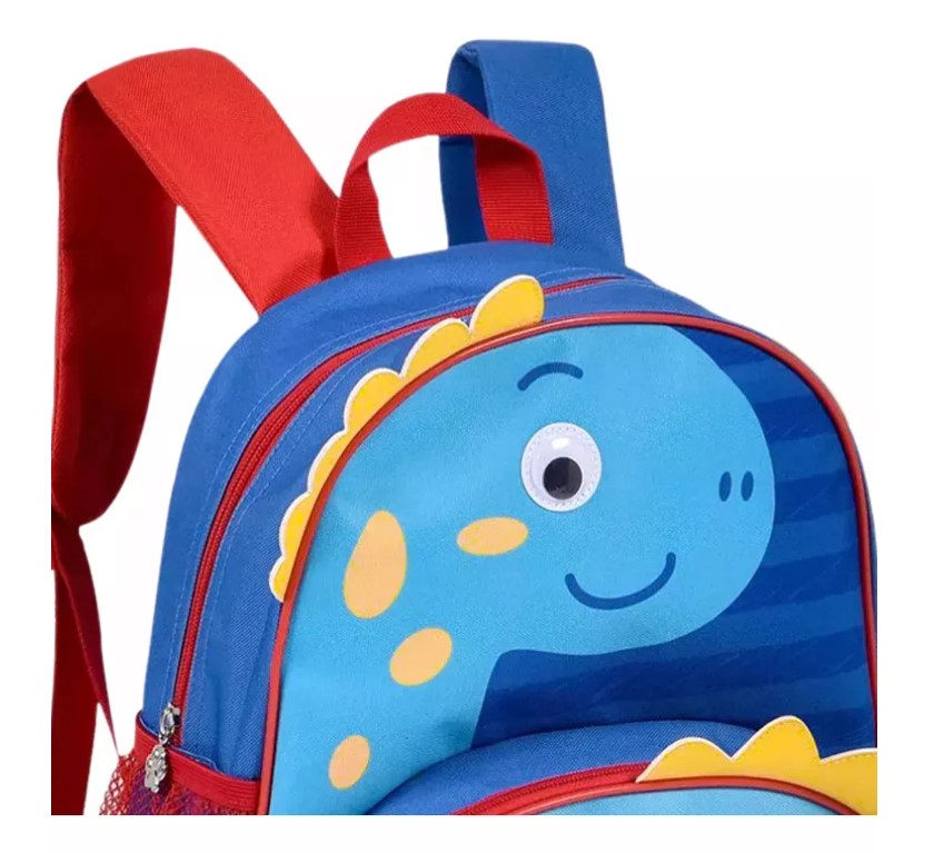Mochila De Costas Infantil Escolar Clio Pets Dino