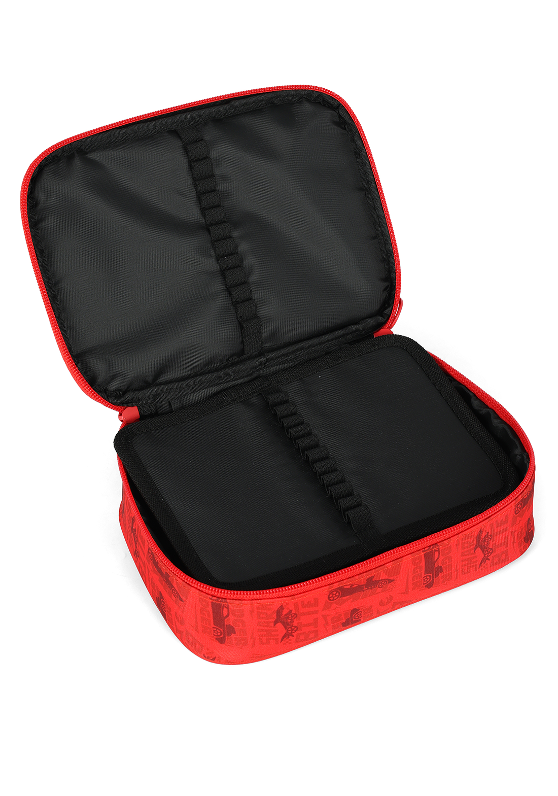 Kit Mochila de Rodinha Lancheira Estojo Hot Wheels Luxcel Estampa Xadrez