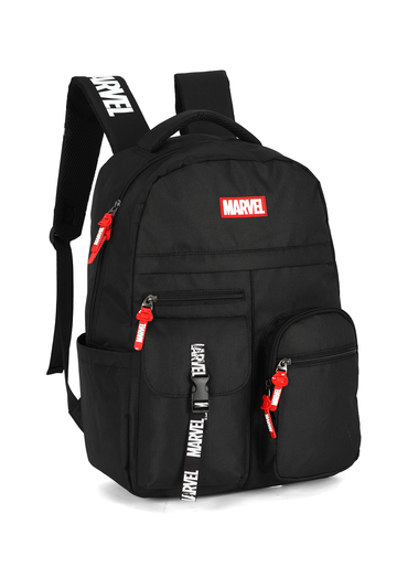 Mochila Marvel Luxcel – Escolar e Casual Preta