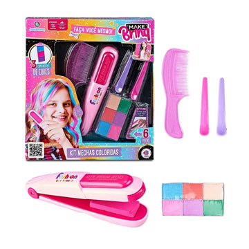 Kit Make Brinq Mechas Colorida - Polibrinq