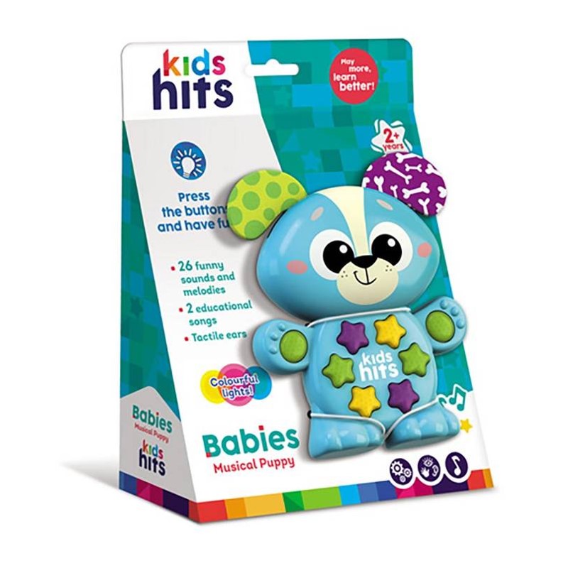 Cachorrinho Musical Azul - Shiny Toys