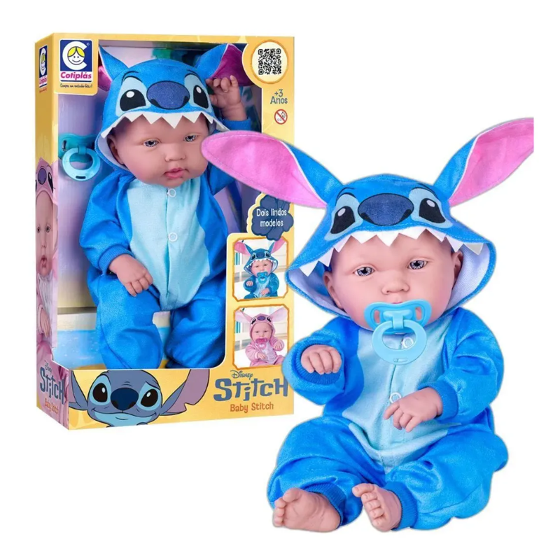 Boneca Baby Stitch Disney - Cotiplás