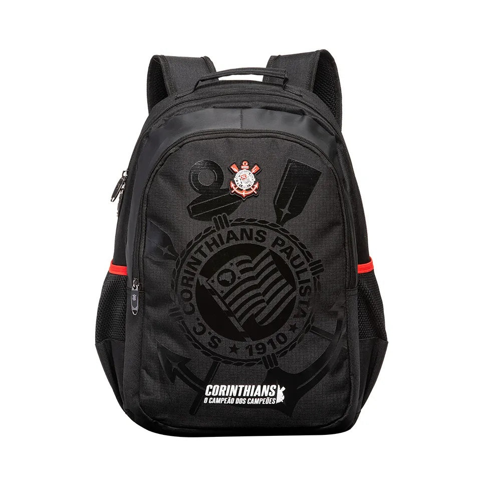 Mochila Corinthians Xeryus Original Escolar Faculdade Viagem Estampada Preto