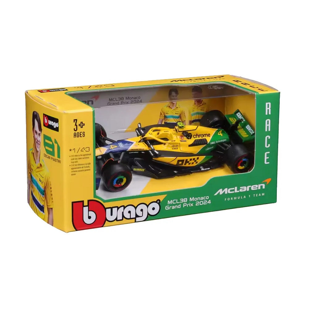Miniatura Fórmula 1 Mclaren MCL38 2024 Senna Lando Norris - Bburago