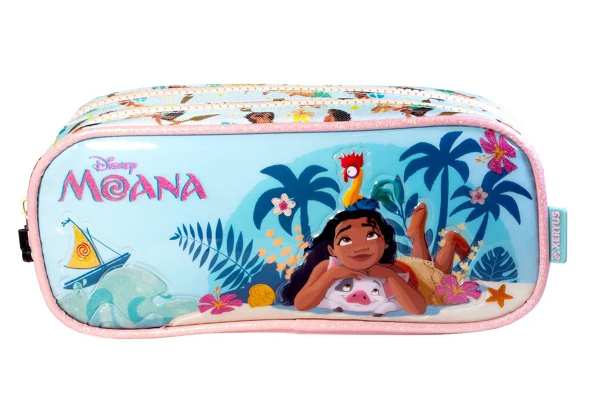 Estojo Duplo Moana Disney – Organização com Magia e Aventura!