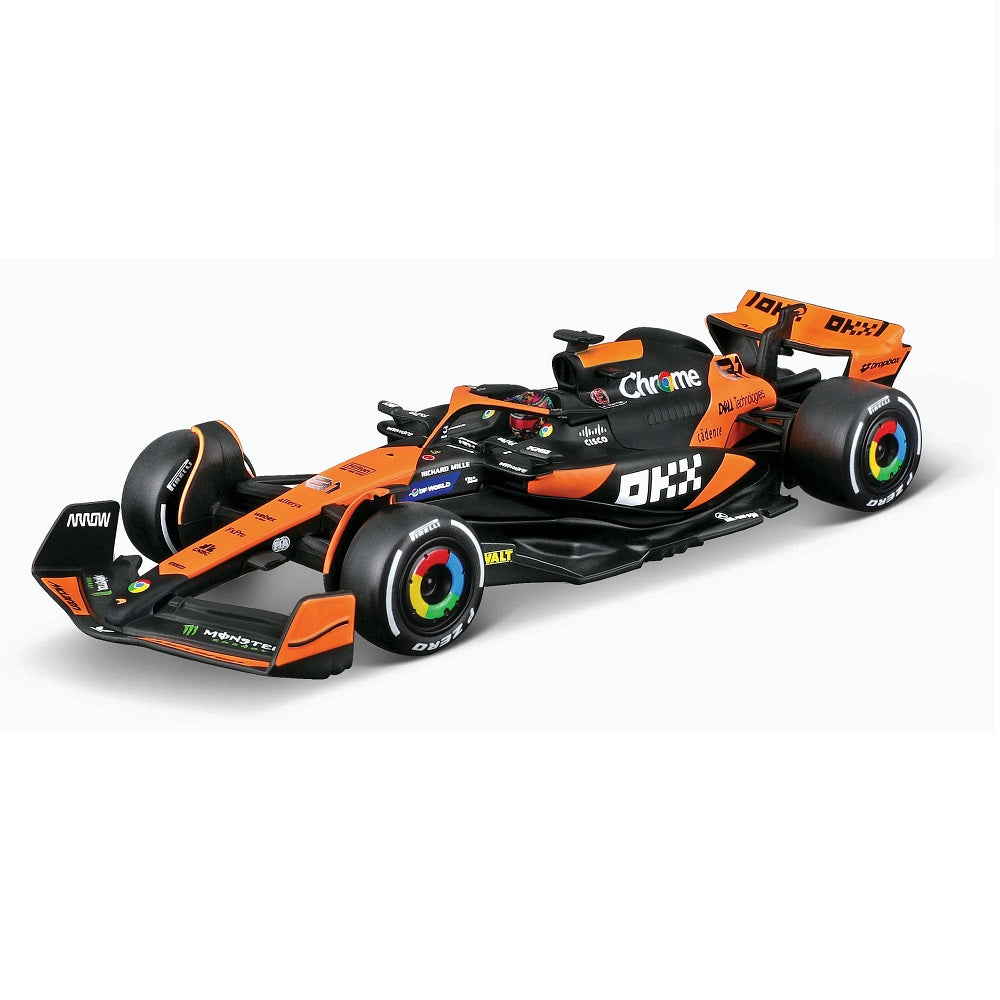 Miniatura Fórmula 1 Mclaren MCL38 2024 Oscar Piastri Com Piloto - Bburago