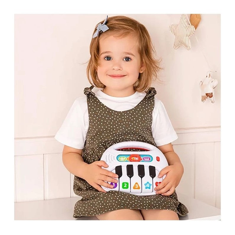 Piano Musical Arco Íris Com Luz E Som - Shiny Toys