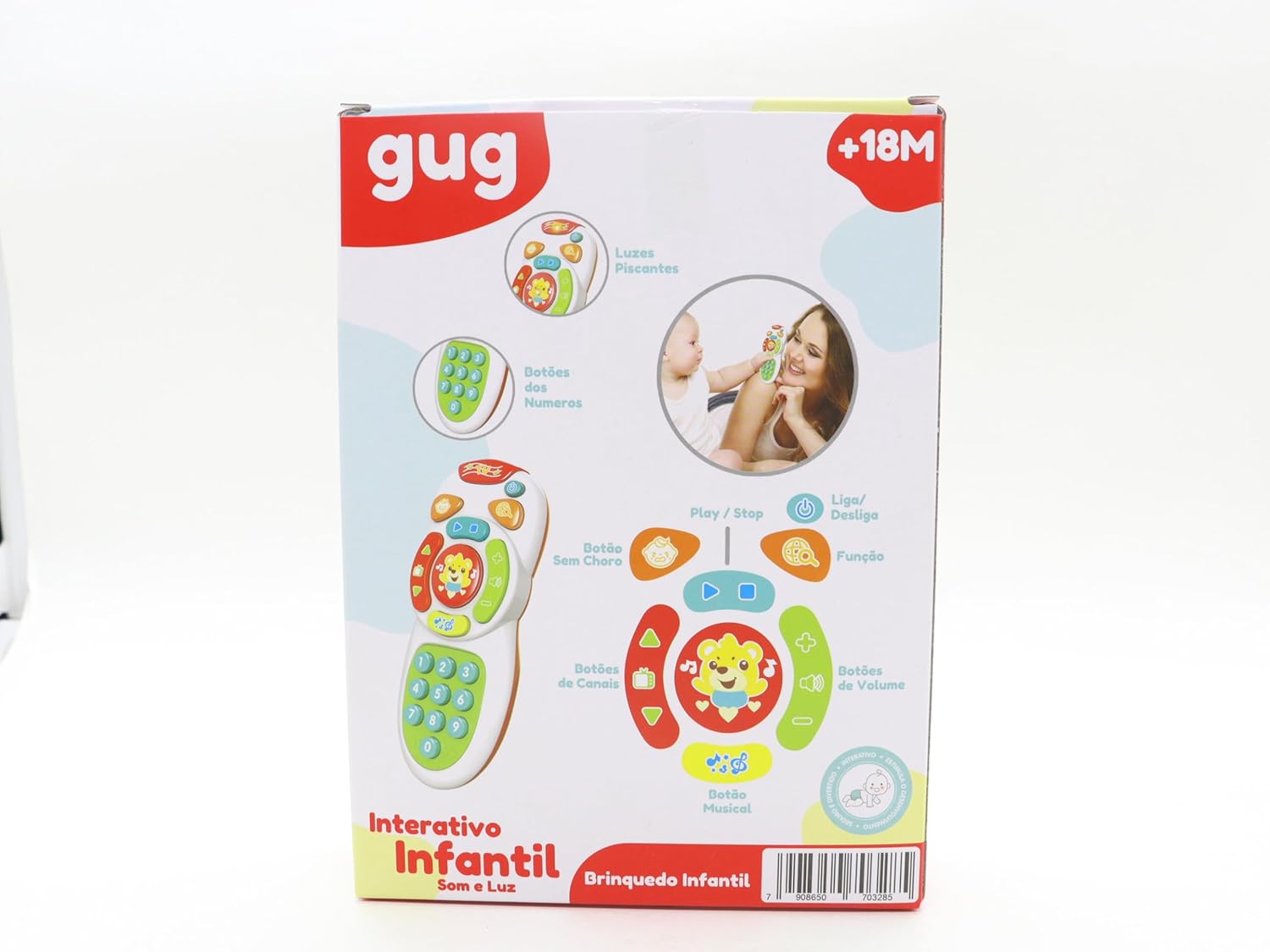 Controle Remoto Infantil Com Luz e Som - Shiny Toys