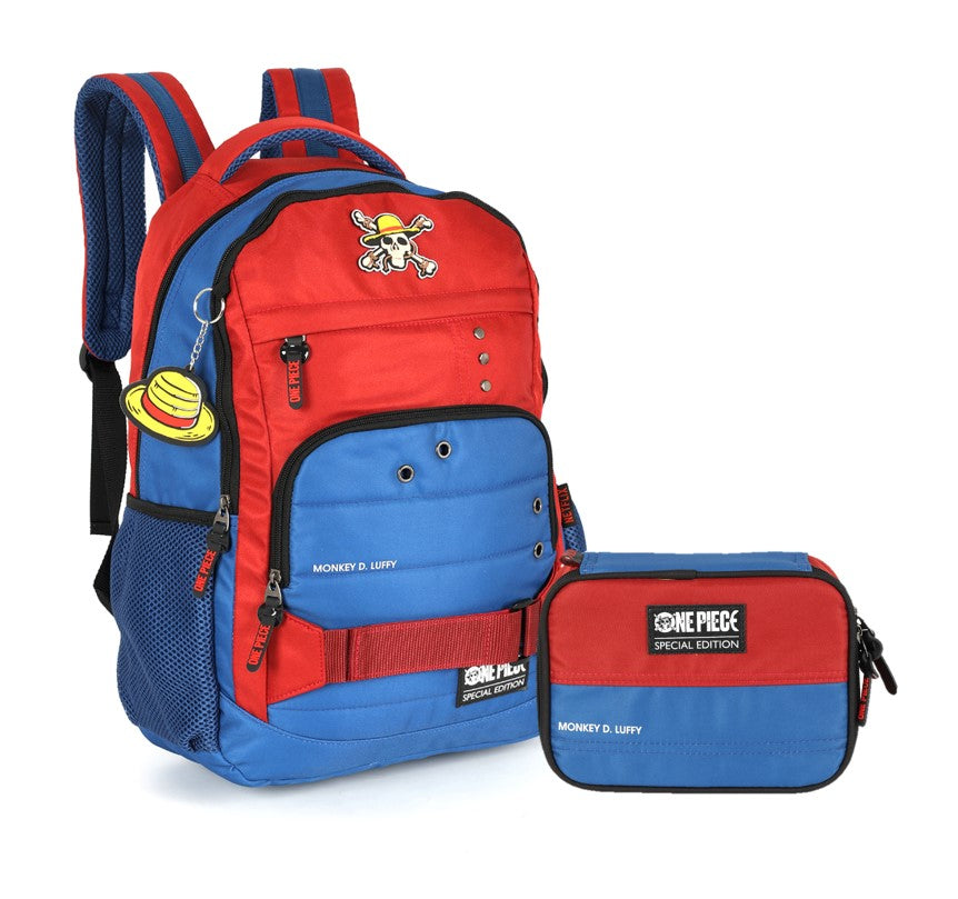 Kit Mochila + Estojo One Piece Monkey D. Luffy – Luxcel Special Edition