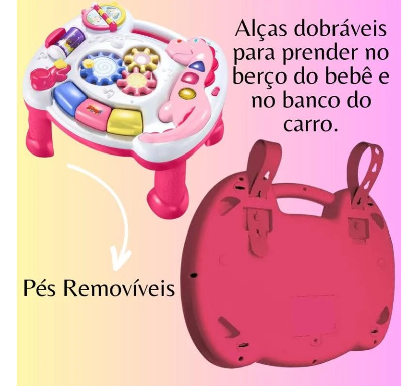 Mesinha de Atividades Infantil Rosa - Zoop Toys