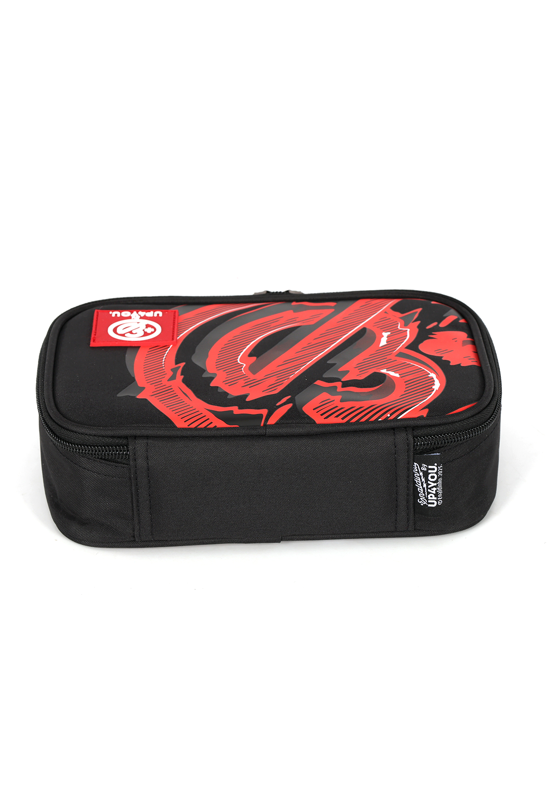 Estojo Box Grande Enaldinho Oficial Preto e Vermelho Organizador Up4You