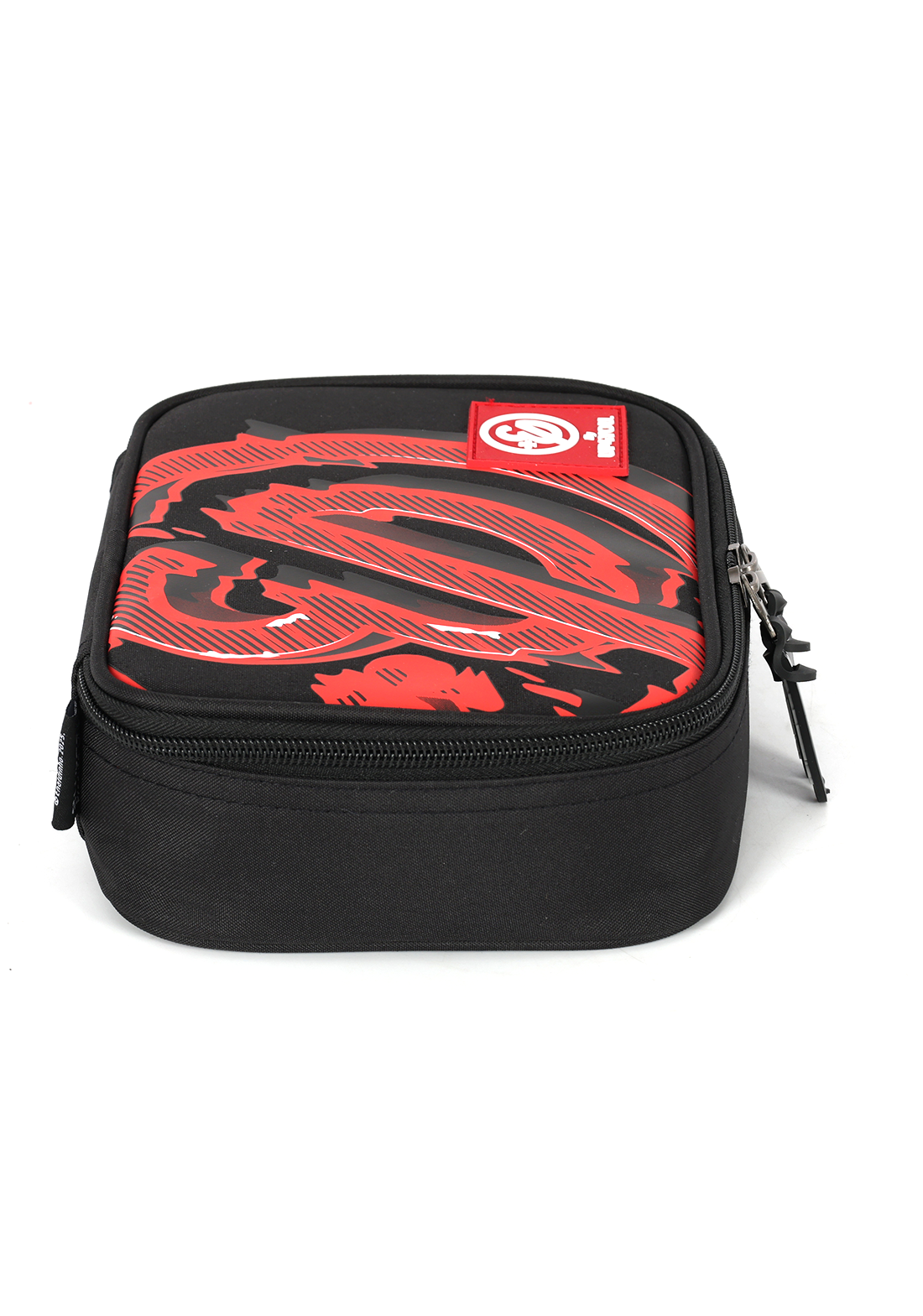 Estojo Box Grande Enaldinho Oficial Preto e Vermelho Organizador Up4You