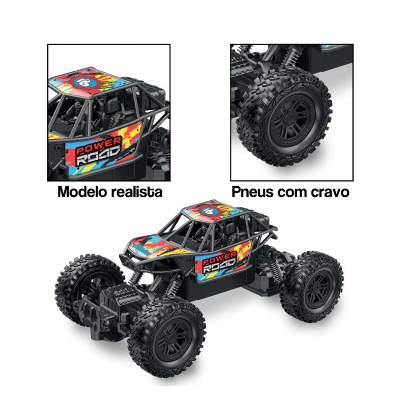 Carrinho Controle Remoto Power Road 4x4 - POLIBRINQ