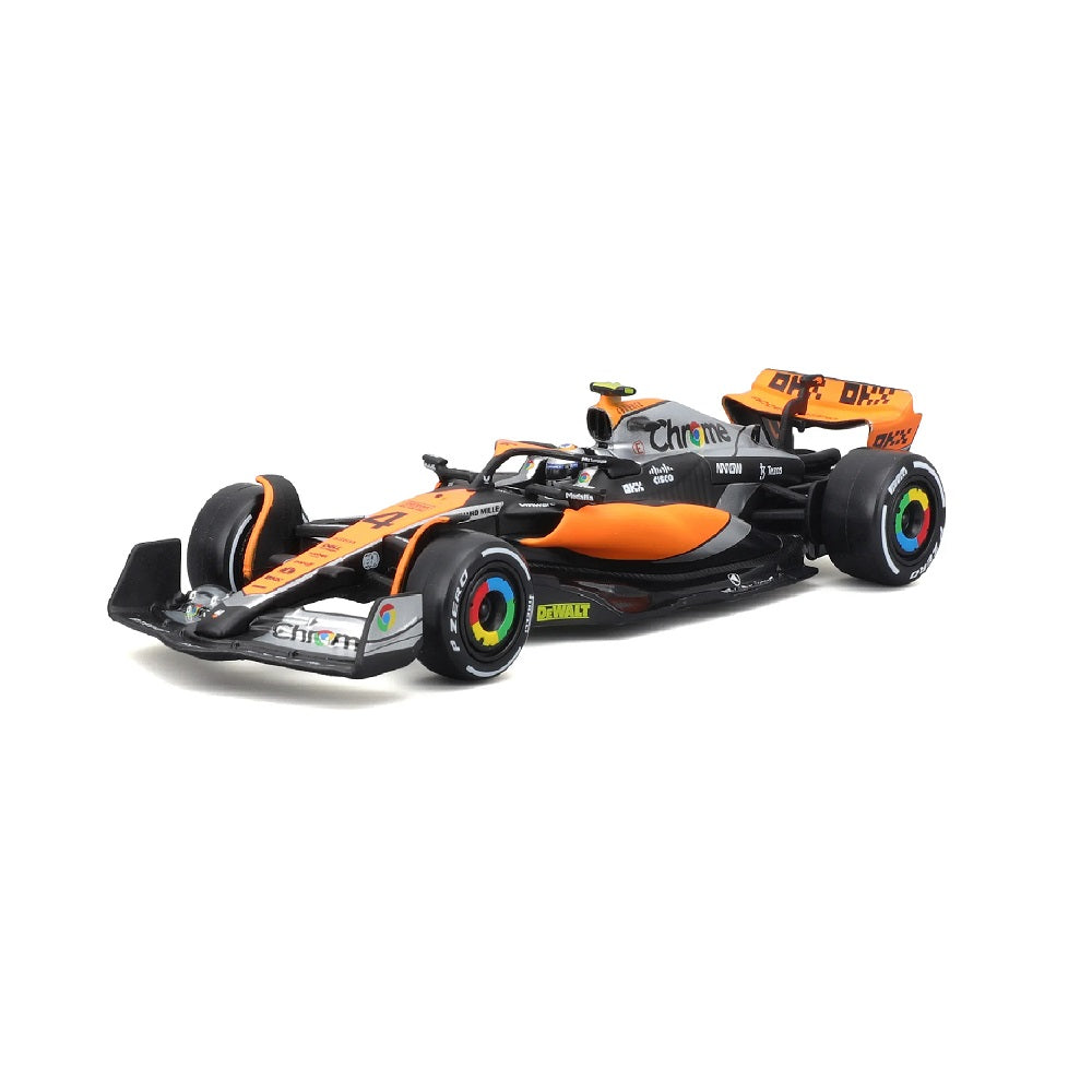 Miniatura Fórmula 1 McLaren MCL60 2023 Norris Com Piloto - Bburago
