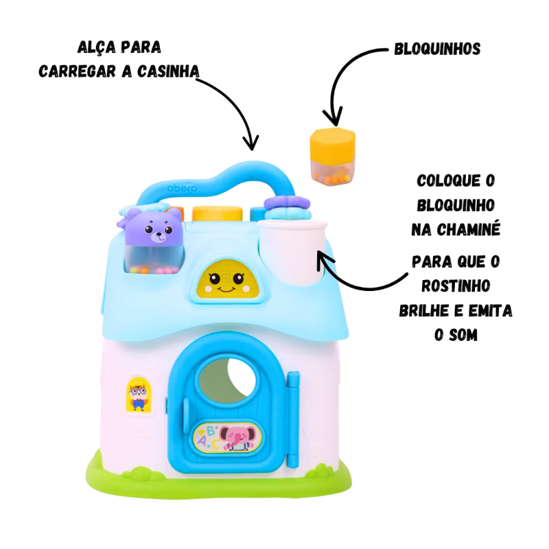 Brinquedo Play Time Music Casa Mágica com Luz e Som - Cotiplás