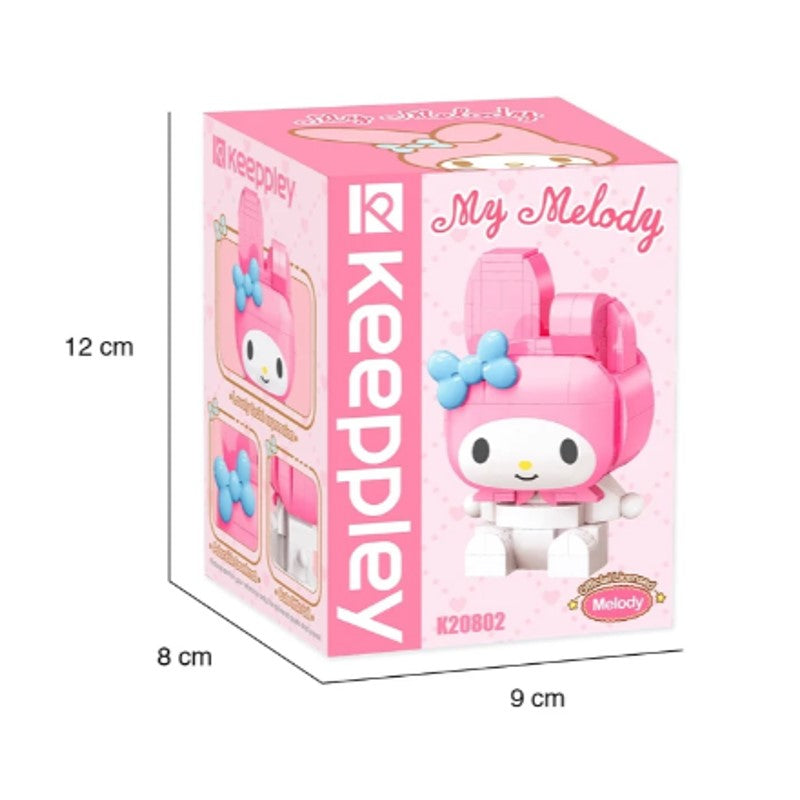 Bloco de montar Personagem My Melody Hello Kitty - KEEPPLAY