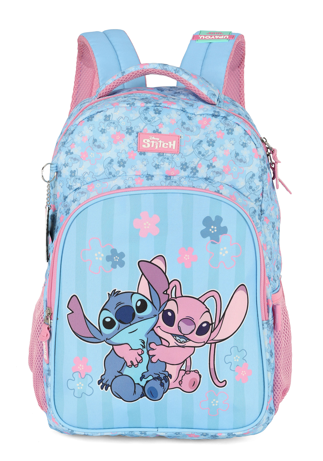 Kit Mochila + Estojo Luxcel Stitch & Angel