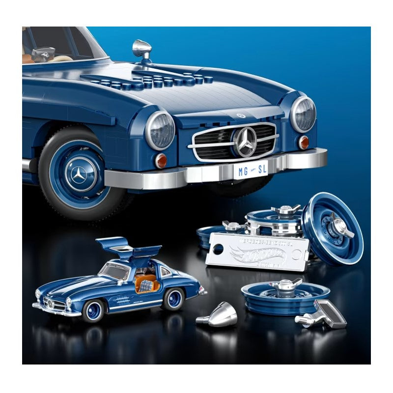 Hot Wheels Brick Shop Premium Mercedes-Benz 300 SL - Mattel