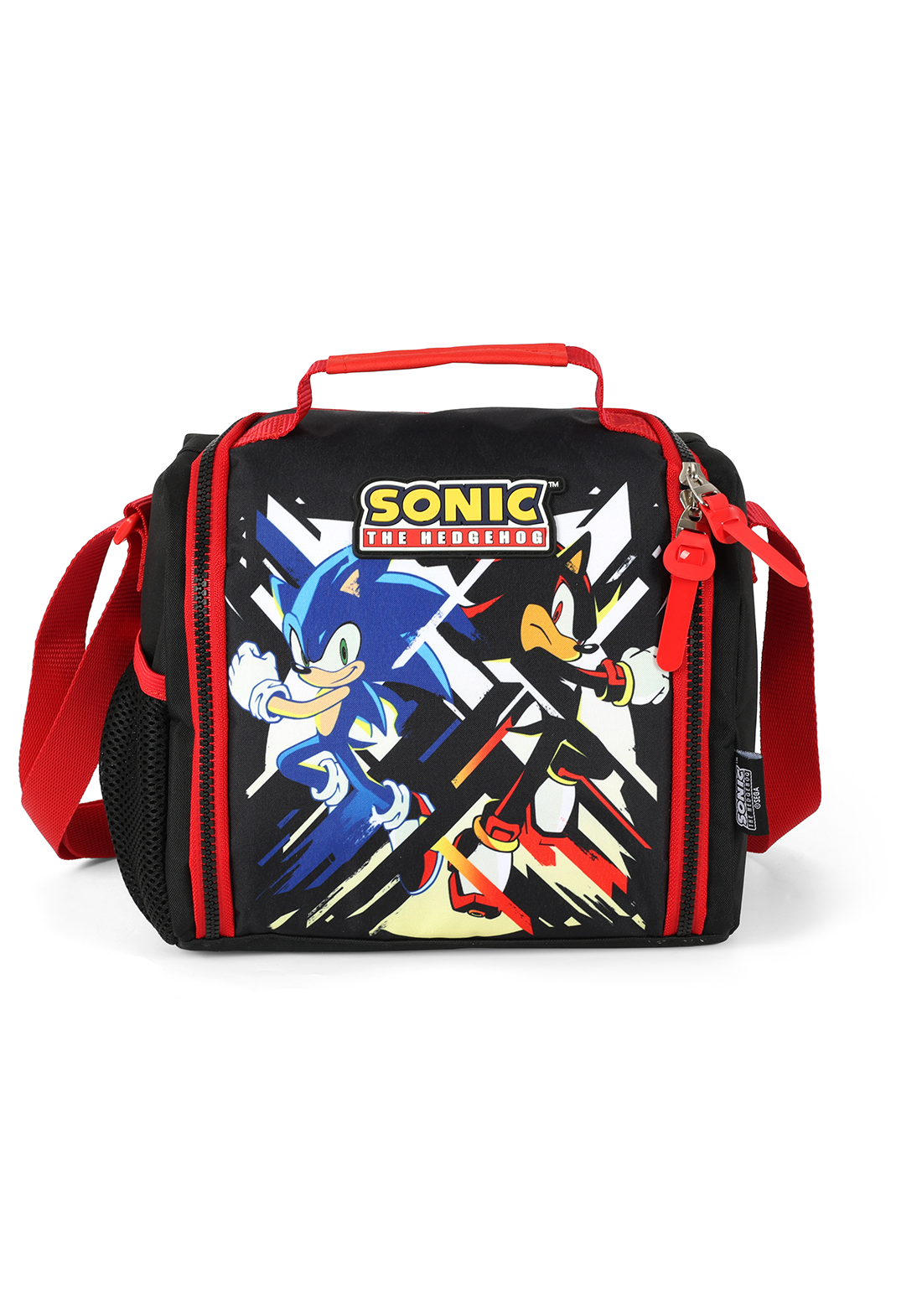 Kit Escolar Mochila de rodinhas Lancheira e Estojo Sonic e Shadow Luxcel
