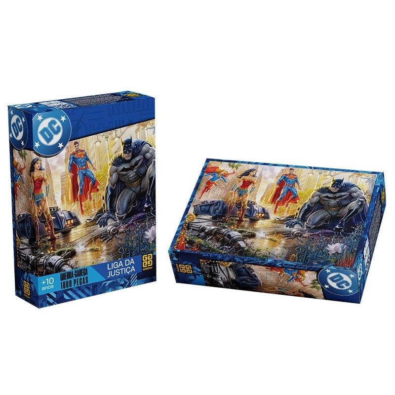 Quebra Cabeça 1000 Peças Liga Da Justiça - Grow