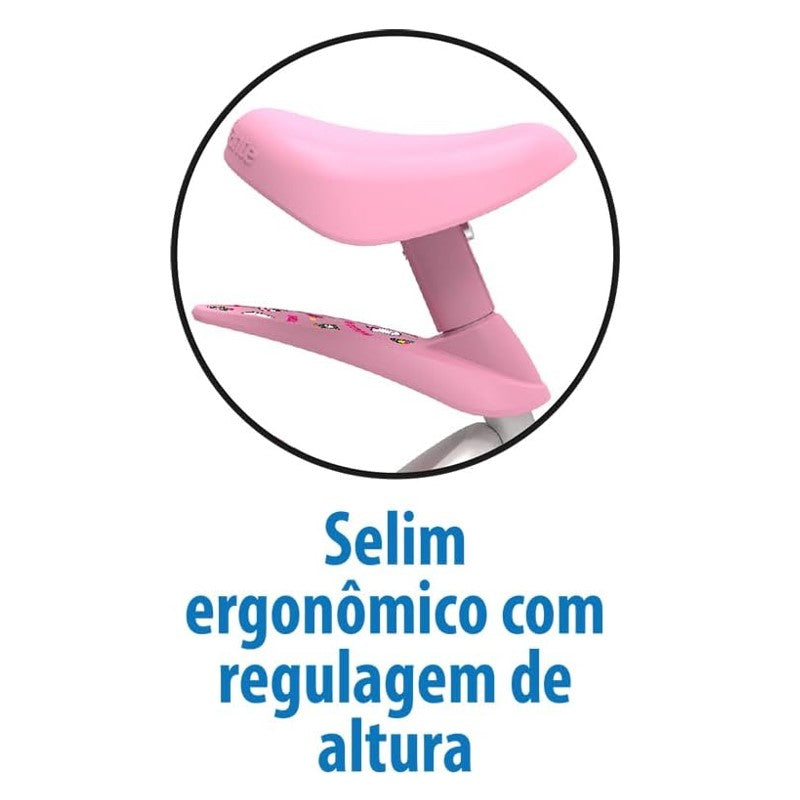 Bicicleta Aro 14 Hello Kitty Rosa - Bandeira