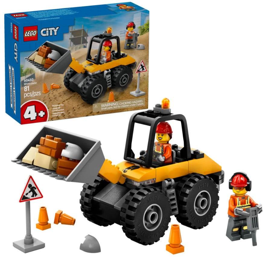 Lego City Carregadeira de Rodas Construção Amarela 60450