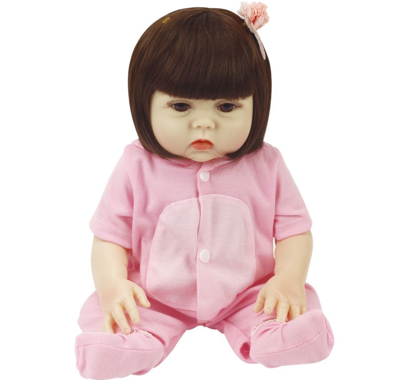 Boneca Bebê Reborn com Macacão e Acessórios Baby Star