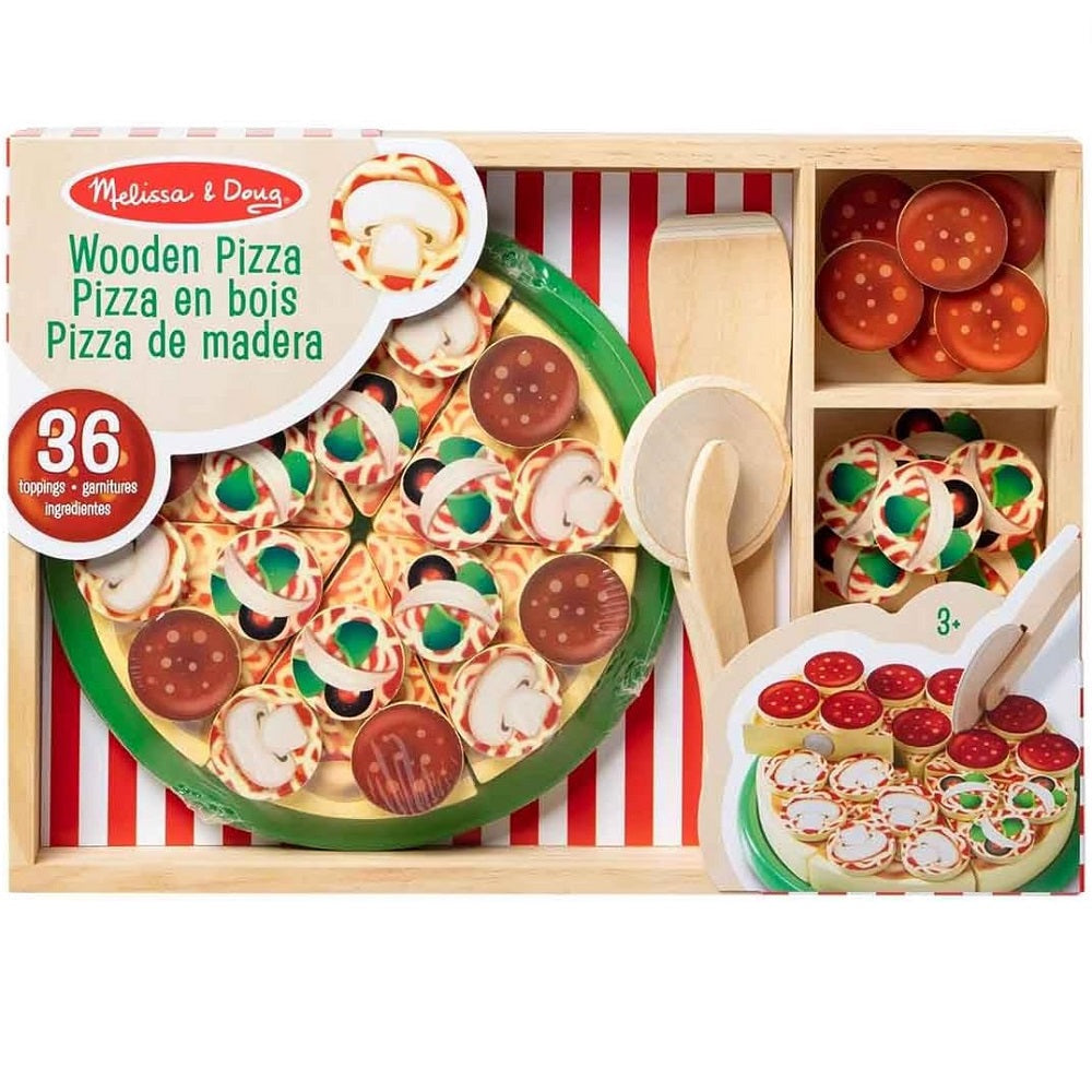 Comidinha de Brinquedo Madeira Festa da Pizza Melissa & Doug