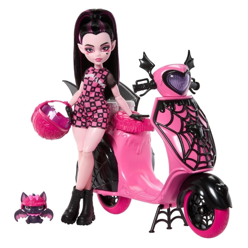 Boneca Monster High Draculaura com Scooter - Mattel