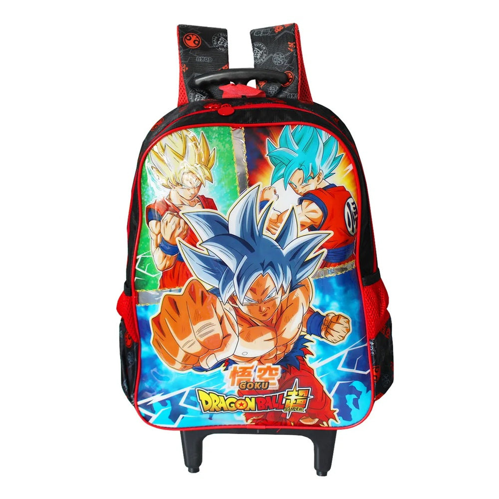 Dragon Ball Super Mochila de Rodinhas Infantil - Clio