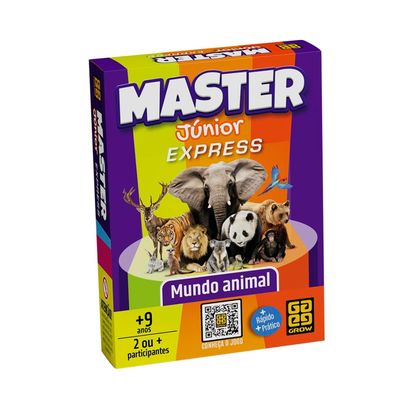 Jogo Master Junior Express Mundo Animal - Grow