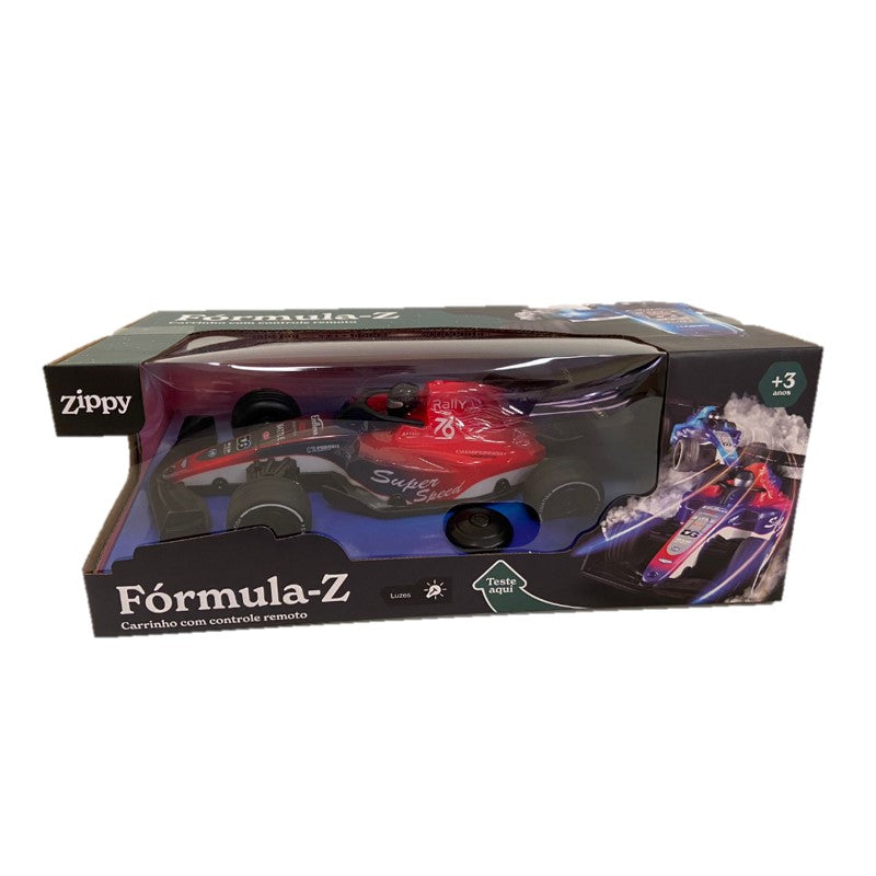 Carrinho Controle Remoto Com Luz Formula Z Vermelho - Zippy