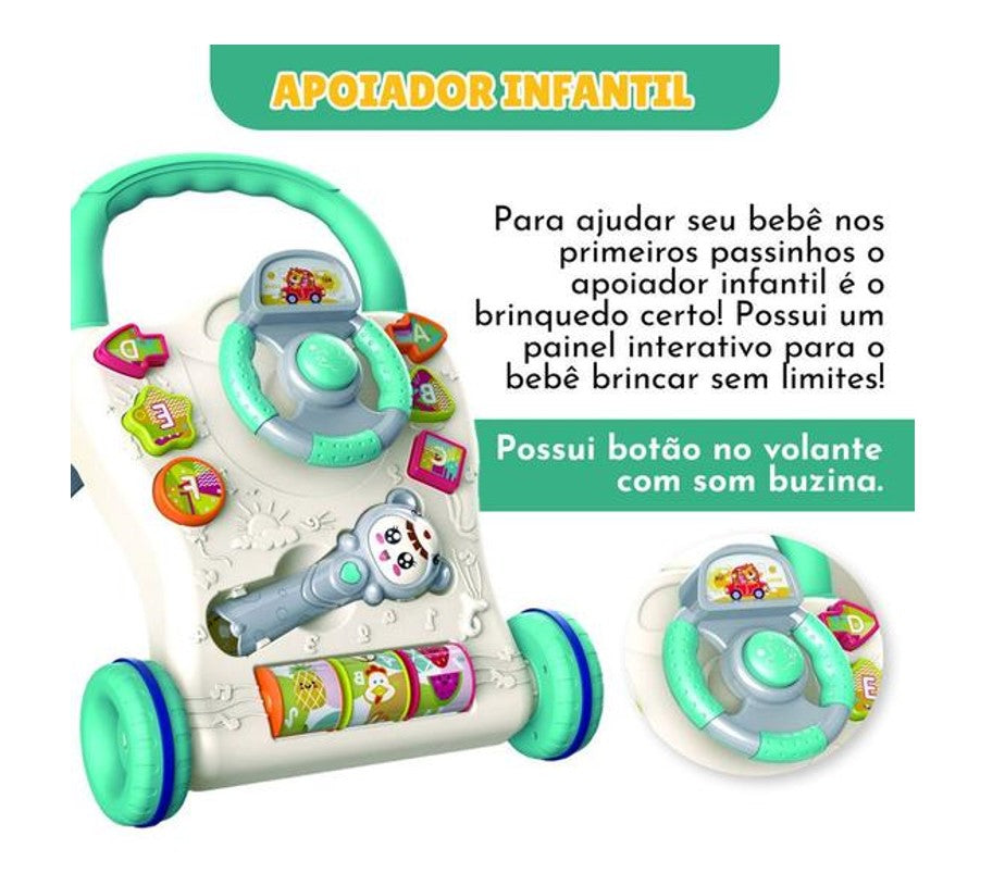 Apoiador Infantil Didático Musical Azul - Zoop Toys