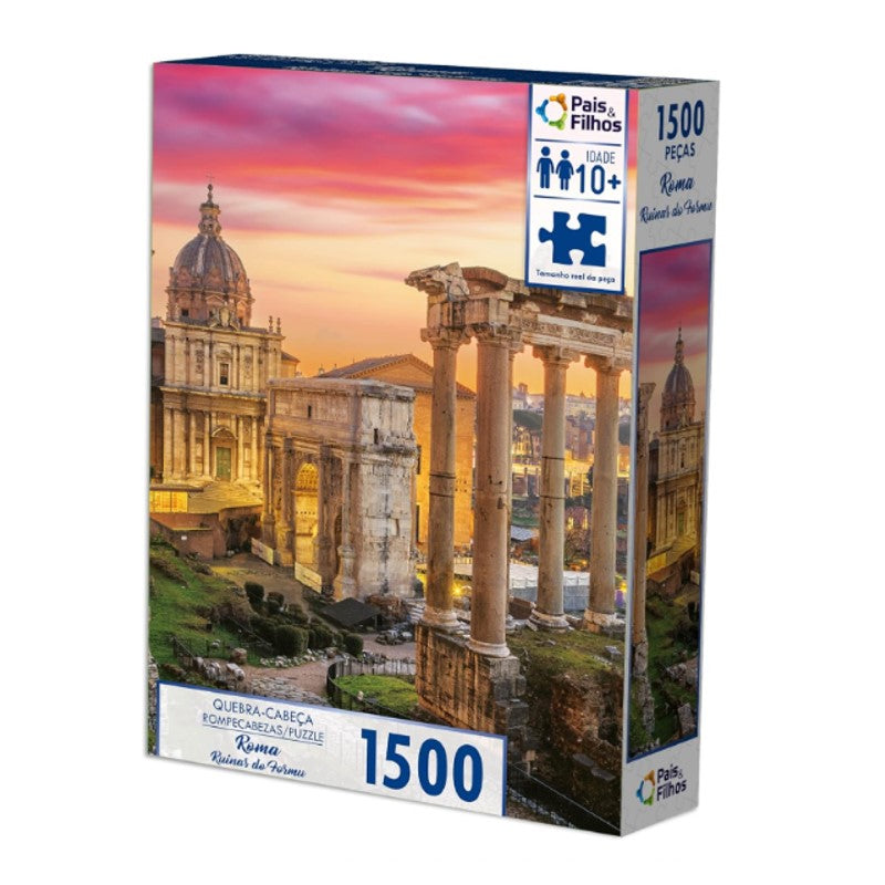 Quebra-Cabeça 1500 Peças Roma Ruinas Do Forum - Pais & Filhos