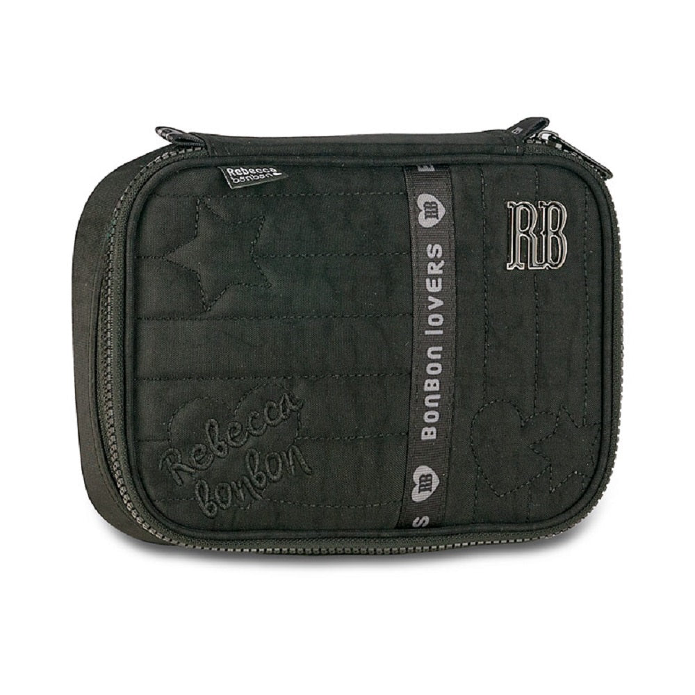 Kit Escolar Rebecca Bonbon – Mochila + Lancheira + Estojo Preto