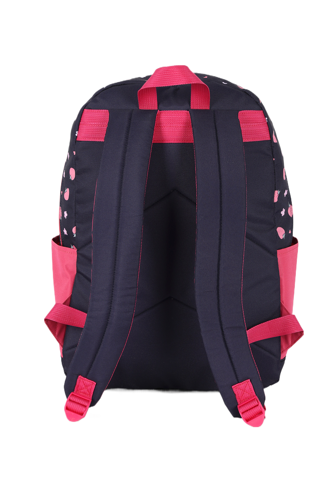 Mochila de Costas G Lotso Disney Luxcel | Toy Story | Azul Escuro e Pink | Chaveiro Morango