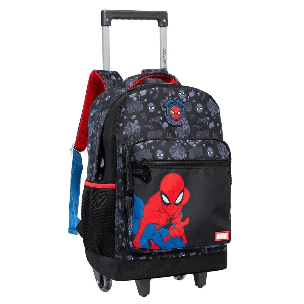 Mochila com Rodas Homem-Aranha Marvel – Pronta pra Qualquer Missão!