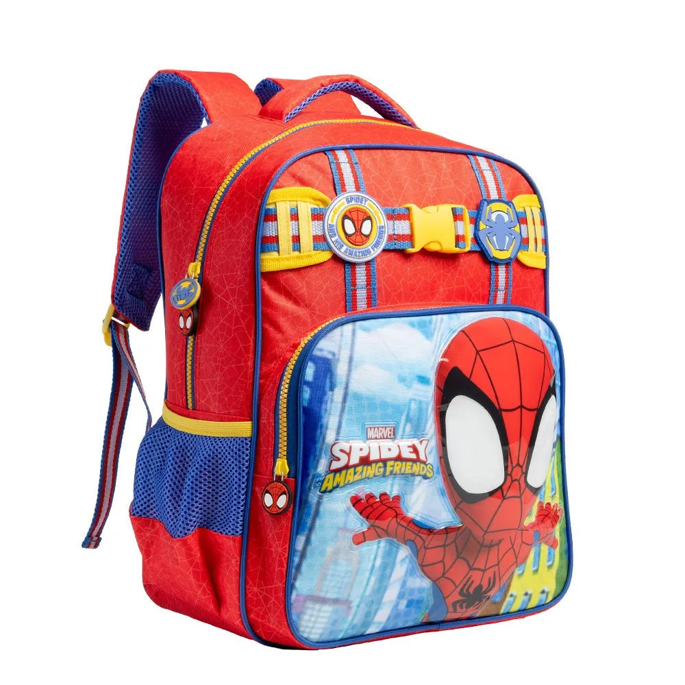 Kit Escolar Spidey Amazing Friends 2 em 1: Mochila de Costas + Estojo Xeryus Marvel