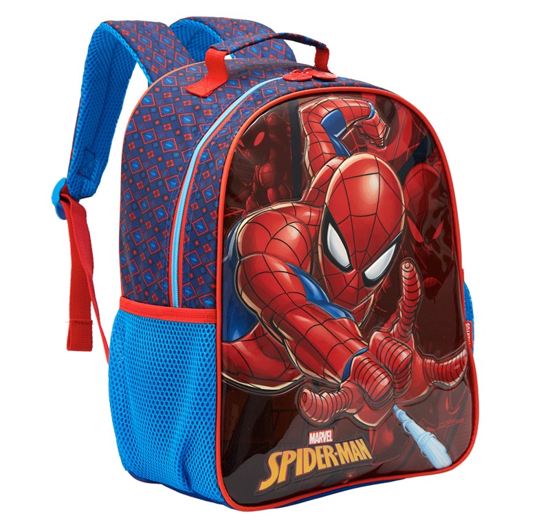 Mochila de Costas Escolar Infantil 16 Homem Aranha - Xeryus