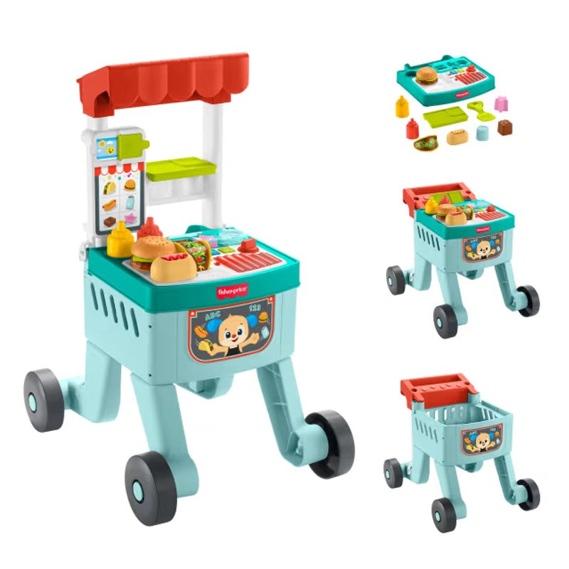 Fisher-Price Andador Carro de Snacks 4 em 1 - Mattel