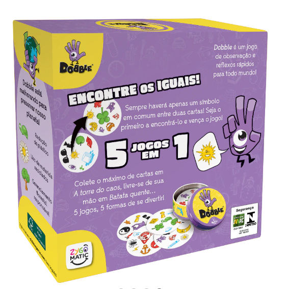 Dobble Eco-Sleeve Jogo De Cartas