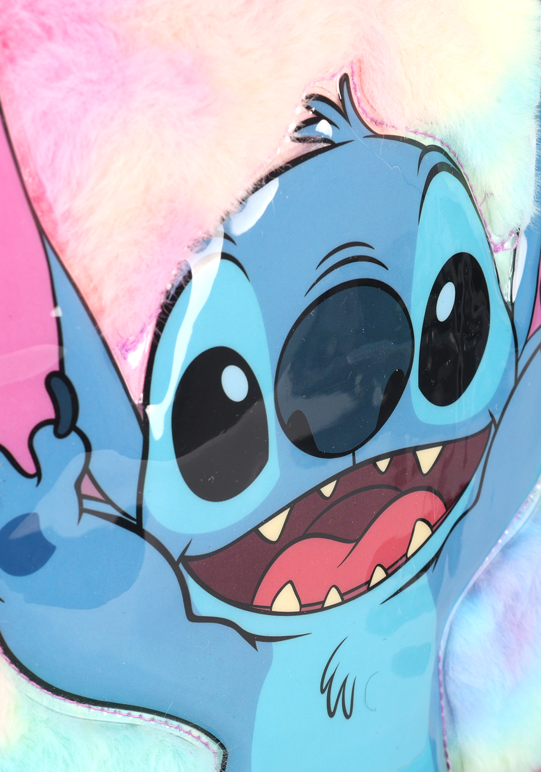 Mochila de Costas G Stitch Pelúcia & Glitter PINK Luxcel - Brilho e Fofura Disney!
