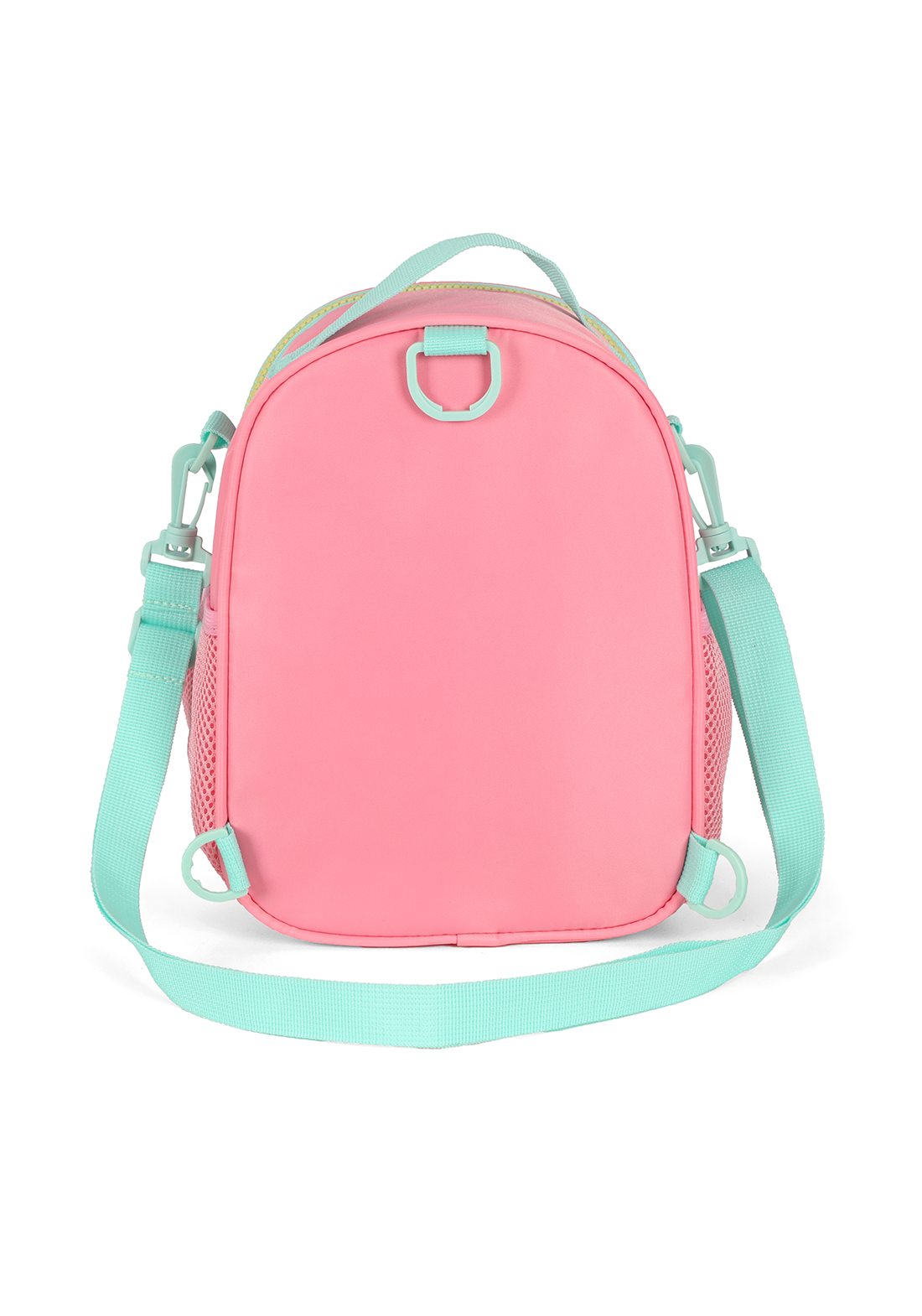 Lancheira Térmica Stitch Disney Luxcel | Rosa Salmão e Turquesa | Ohana | Alça de Costas