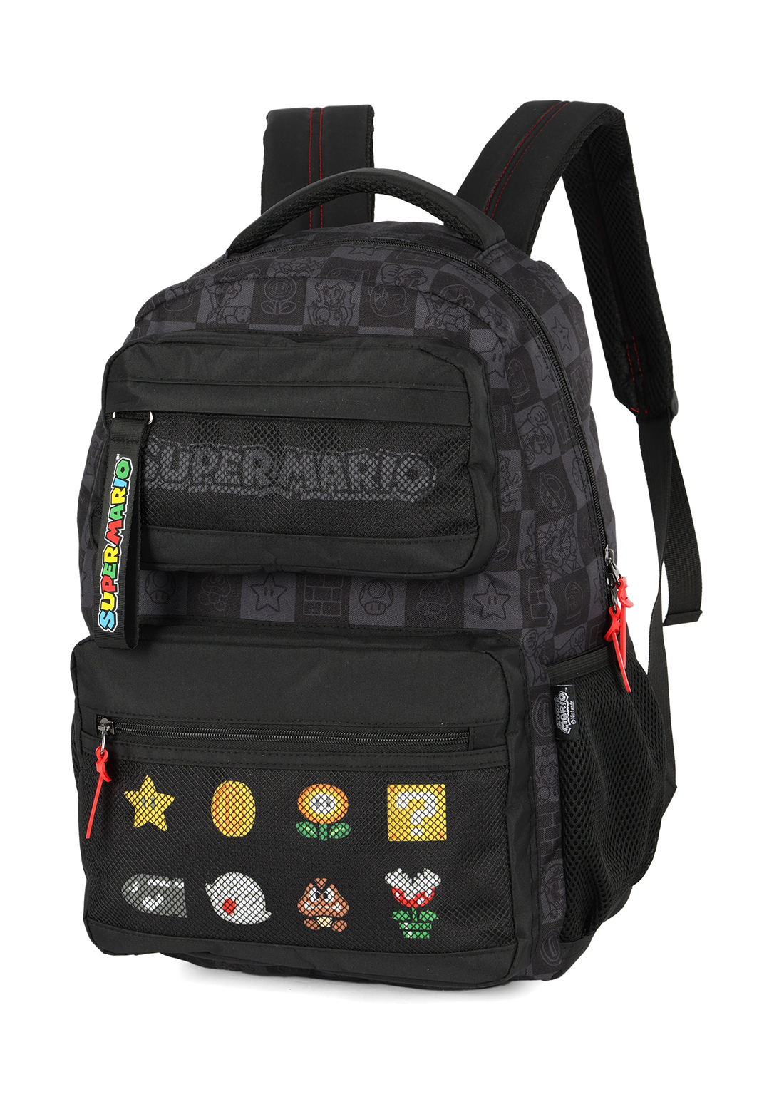 Mochila Super Mario Luxcel – Oficial Nintendo Preta