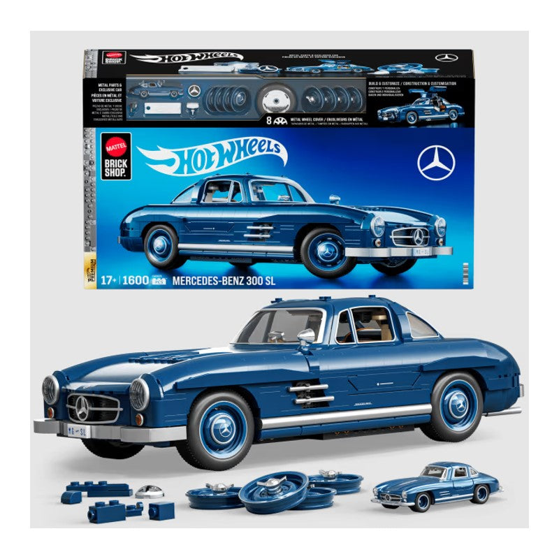 Hot Wheels Brick Shop Premium Mercedes-Benz 300 SL - Mattel