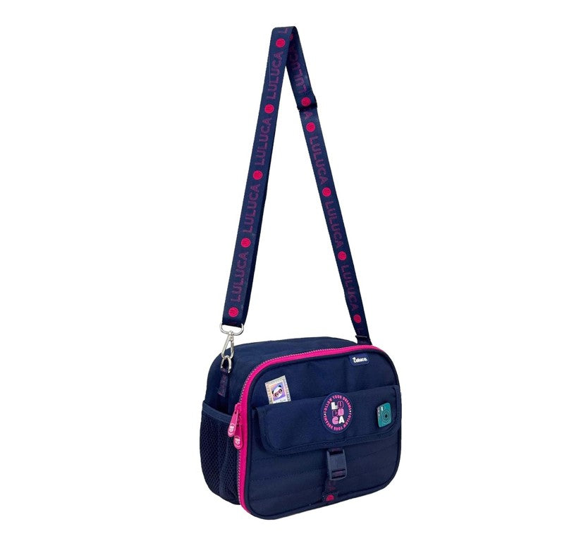 Kit Mala Escolar Luluca Rodinhas 360 Lancheira e Estojo