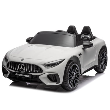 Carro Mercedes AMG 2 Lugares Branco R/C Eletrico 12V - Bandeirante